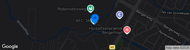 Map showing Sportpark AFC '34