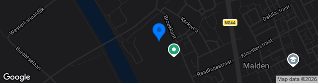 Map showing Sportpark De Broeklanden