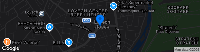 Map showing Gradski stadion