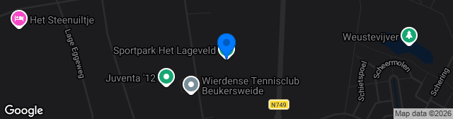 Map showing Sportpark Het Lageveld (SVZW)