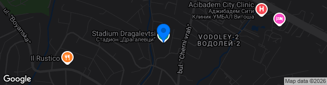 Map showing Stadion Dragalevtsi