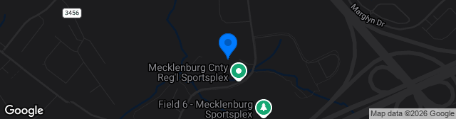 Map showing Matthews Sportsplex