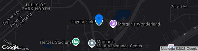 Map showing Toyota Field