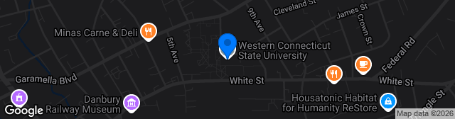 Map showing WestConn Athletic Complex