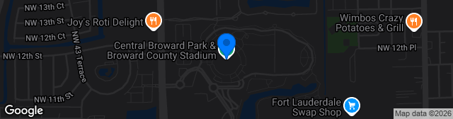 Map showing Central Broward Regional Park