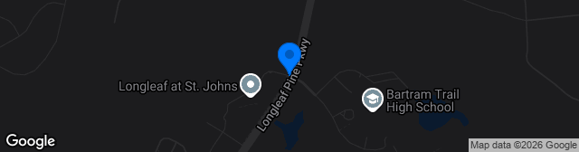 Map showing Bartram Trail High School