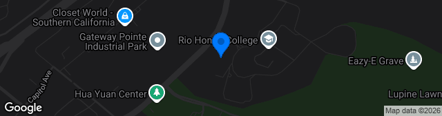 Map showing Rio Hondo College Soccer Field