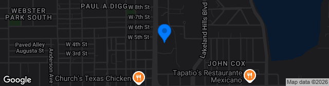 Map showing Thomas W. Bryant Stadium