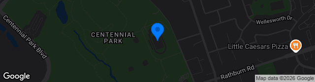 Map showing Centennial Park Stadium