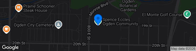 Map showing Spence Eccles Ogden Community Sports Complex