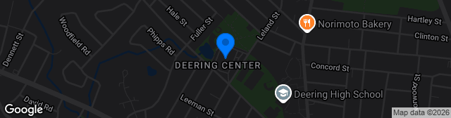 Map showing Deering High School Memorial Field