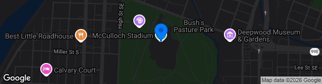 Map showing McCulloch Stadium