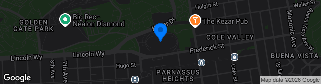 Map showing Kezar Stadium