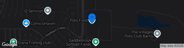 Map showing The Villages Polo Field