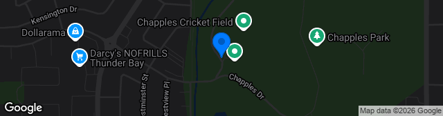 Map showing Chapples Park Stadium