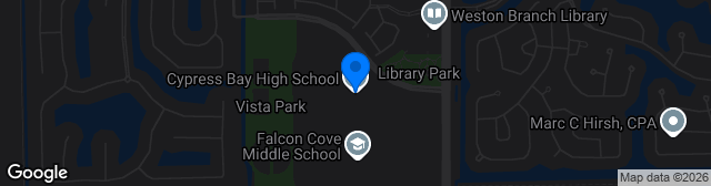 Map showing Cypress Bay High School