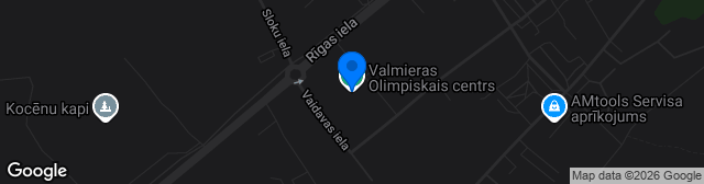 Map showing Vidzemes Olimpiskais centrs