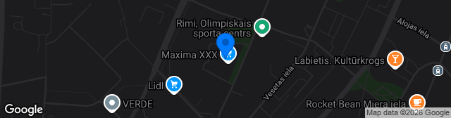 Map showing Hanzas vidusskolas laukums