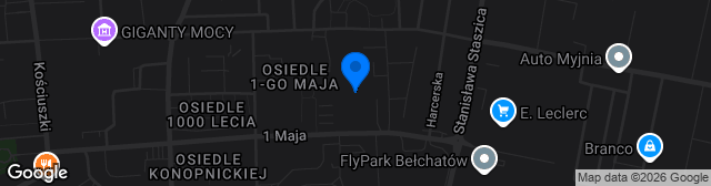 Map showing Stadion GKS-u