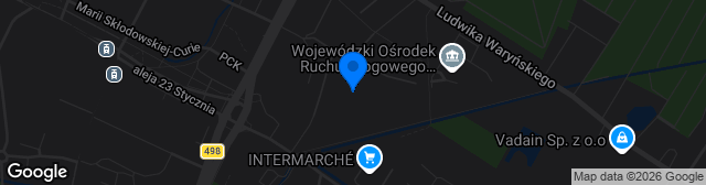 Map showing Stadion Miejski im. Bronisława Malinowskiego