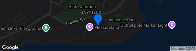 Map showing Gayfield Park