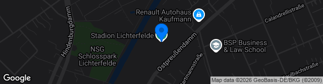 Map showing Stadion Lichterfelde
