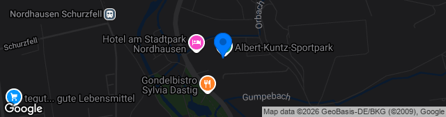 Map showing Albert-Kuntz-Sportpark