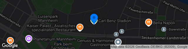 Map showing Carl-Benz-Stadion