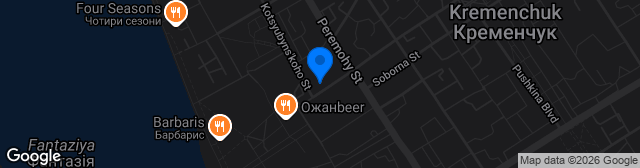 Map showing Kremin'-Arena im. Olega Babaeva