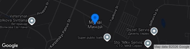 Map showing Stadion Mynai