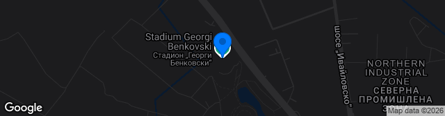 Map showing Stadion Georgi Benkovski