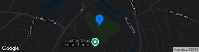 Map showing Fetcham Grove