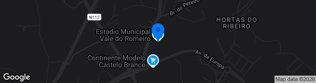 Map showing Estádio Municipal Vale do Romeiro