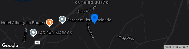 Map showing Campo de Treinos do Municipal de Chaves