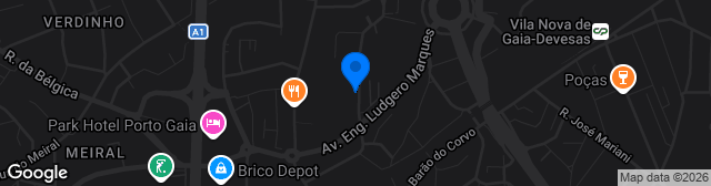 Map showing Parque Silva Matos