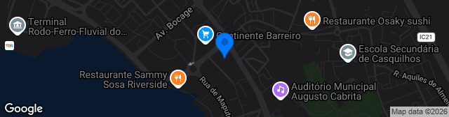 Map showing Campo da Verderena