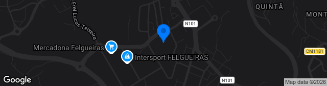 Map showing Estádio Dr. Machado de Matos