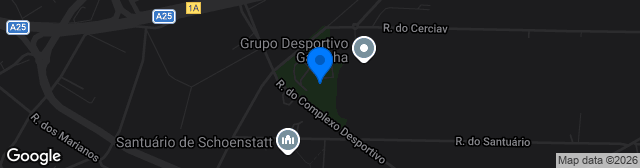 Map showing Complexo Desportivo da Gafanha da Nazaré