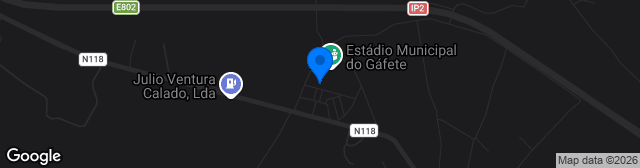 Map showing Estadio Armando Pequito