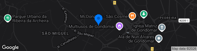 Map showing Estádio de São Miguel