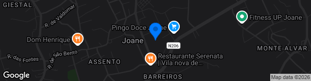 Map showing Estádio de Barreiros