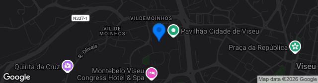 Map showing Estádio dos Trambelos