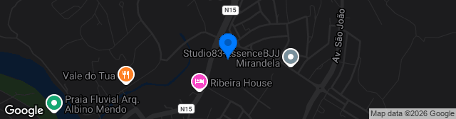 Map showing Estádio São Sebastião