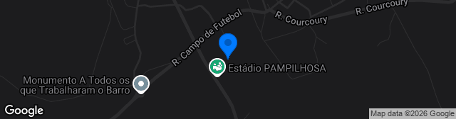Map showing Estádio Municipal Carlos Duarte