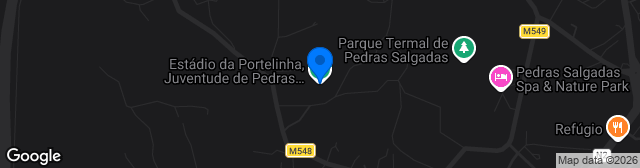 Map showing Estádio da Portelinha