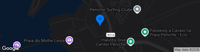 Map showing Estádio do Peniche