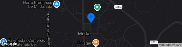 Map showing Estádio Dr. Augusto César de Carvalho