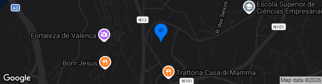 Map showing Estádio Dr. Lourenço Raimundo