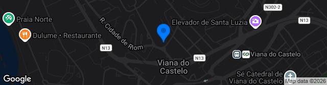Map showing Estádio Dr. José de Matos