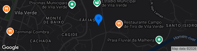 Map showing Campo Cruz Do Reguengo